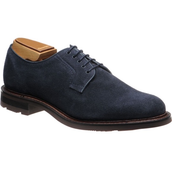 Church’s Bestone Rubber Sole Oxford Navy Suede - Picture 6 of 8